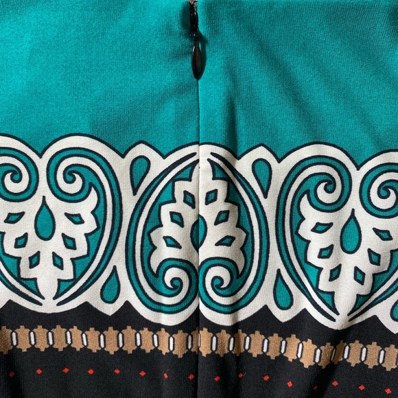 Cache Crew Neck 3/4 Sleeve MIDI Bodycon Dress Women's Size Medium - Picture 7 of 7